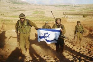 Soldiers Carrying Israel Flag