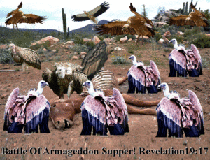 Battle Of Armageddon Vultures and Horse